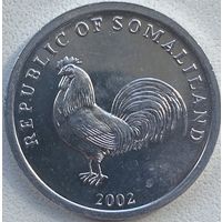 Сомалиленд 5 шиллингов 2002 г. Петух
