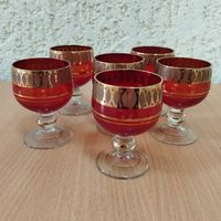 Рюмки (набор 6 штук) Рубин, объём 50 мл. Нёман, БССР