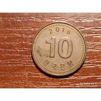 Южная Корея 10 вон 2018