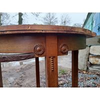 Стол кофейный ореховый в работу.