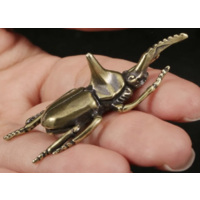 Статуэтка миниатюра Жук Носорог Бронза