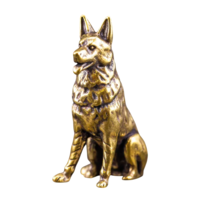 Статуэтка миниатюра Овчарка Бронза