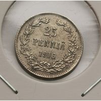 69. 25 пенни 1916 г. Серебро. С рубля