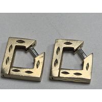 Золотые серёжки. 14 карат. 585 проба. 6.21 гр.