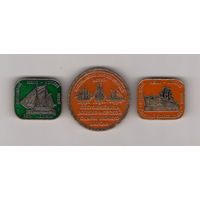 Центральный военно-морской музей ВМФ (из набора) яхта Дружба, р.крейсер Варяг