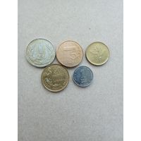 Европа сборный лот + Израиль 5 монет. С 1 рубля!!!