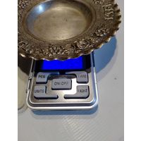 Блюдце серебро 800 пробы
