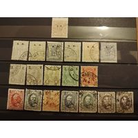 Лот дорогих марок Люксембурга надпечатки S. P.