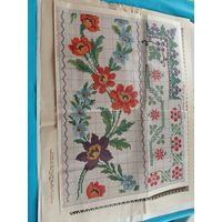 Рисунок для вышивки  болгарским  крестом    40x30 купон скатерти