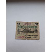 Нотгельд Германия 50 пф. 1920 Рула