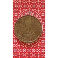 Мадагаскар 10 франков 1953