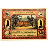 РАСПРОДАЖА!!! - ГЕРМАНИЯ ИЛЬМЕНАУ (ТЮРИНГИЯ) 50 пфеннигов 1921 год "второй сюжет" - UNC!