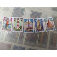 Марки СССР, маяки.