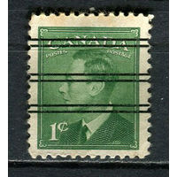Канада - 1949/1951 - Король Георг VI  1C - (с предварительным гашением, есть тонкое место) - [Mi.250A] - 1 марка. Гашеная.  (Лот 50Gv)-T4P16