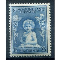 Британские колонии - Ньюфаундленд - 1932/41г. - принцесса Елизавета, 6 с - 1 марка - MH с потрескавшися клеем [Mi 177]. #3-WB-96-A-1