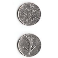 1/2 франка Франция 1965 год