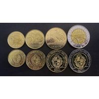 Уругвай Набор 4 монеты 2011 - 2012 год UNC