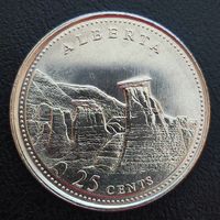 Канада 25 центов 1992, 125 лет конфедерации Альберта (1.8.3).