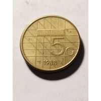 Нидерланды 5 гульден 1988