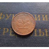 2 пфеннига 1973 (F) Германия ФРГ #02