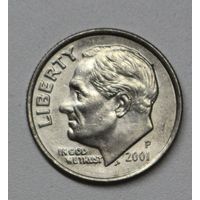 США, 1 дайм, 2001 год