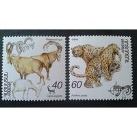 1996 Фауна Армения Млекопитающие Безоаровый Козёл Кавказский Леопард MNH**
