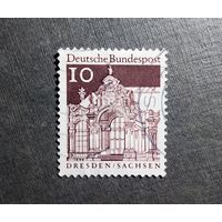 Марка Германия 1966 год Архитектура