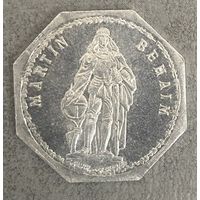 Германия Нюрнберг нотгельд 20 пфеннигов 1920 год. Мартин Бехайм. трамвайный жетон