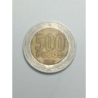 Чили 500 песо 2001 года .