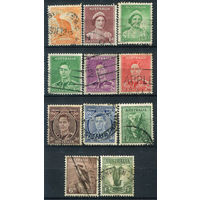 Австралия - 1937/49г. - король Георг VI, королева Елизавета - 11 марок - гашёные. #3-WB-91-A-1