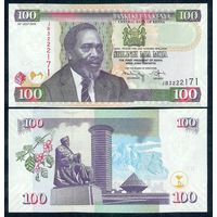 Кения 100 шиллингов 2010 год, UNC