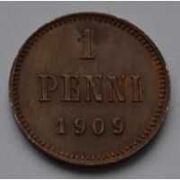 Финляндия, 1 пенни 1909 г.