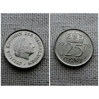 Нидерланды 25 центов 1979