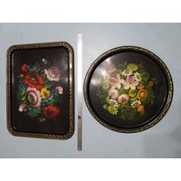 Поднос Жостово Ручная роспись Клеймо Оригинал СССР