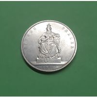 Германия. 1 талер. 1871 год. Победа во франко-прусской войне. Остатки штемпельного блеска. Серебро
