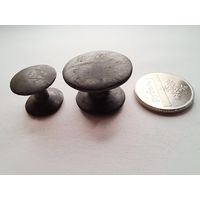 Большие бронзовые запонки 2 шт. родная патина