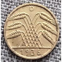 5 рейхспфеннигов 1936 D