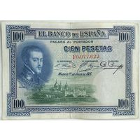 Испания 100 песет 1925 г.