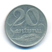 Латвия 20 сантимов 1922 г. Ni _состояние VF/XF