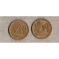 ЮАР/Южная Африка 50 центов 1991/1995/1996