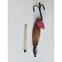 Блесна "Ладога", завод ПО Блесна, (бывший Завод пластмассовых спорттоваров г. Отрадное), СССР, клеймо поплавок