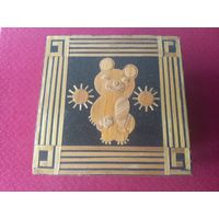 Шкатулка Олимпиада 80. Олимпийский мишка. Москва 80.