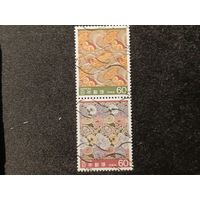 Япония, 1984. Шелковые шарфы, сцепка