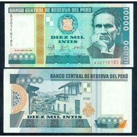 Перу 10000 инти 1988 год, UNC