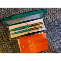 Ручки СССР.Малахитовый набор.золотое перо