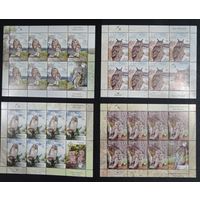 Марки Беларуси 2008  серия в чистых листах Птицы Беларуси, Совы,  КМ 776/779 каталог 13,2  евро