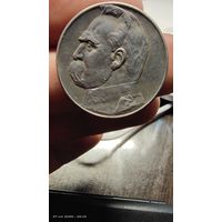 5 злотых 1934 год Пулсидский Легионер с рубля. Отличная монета.