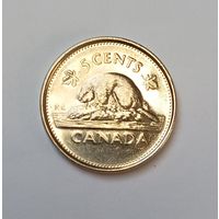 Канада 5 центов 2002г. 50 лет правления