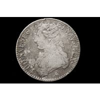 Талер (экю) 1790 г. Франция, Людовик XVI. Кабинетная патина!