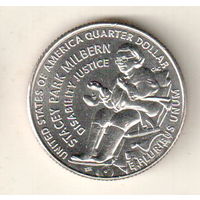 США квотер 2025 Выдающиеся Женщины Америки Стейси Парк Милберн двор D